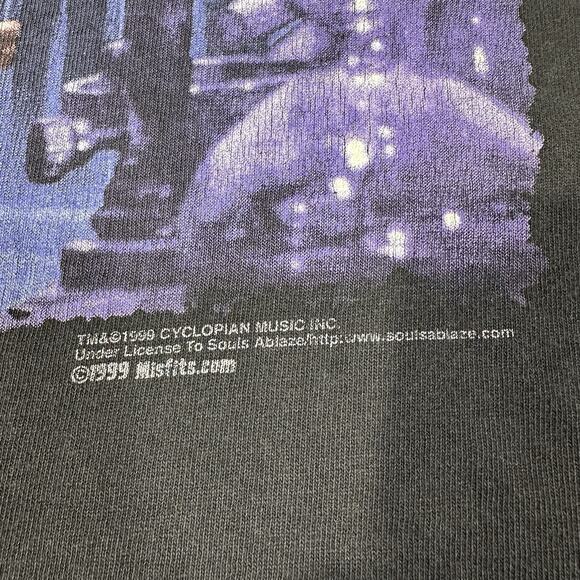 Vintage Misfits Mad Monster Party Shirt XL Black Short Sleeve Single Stitch - Picture 3 of 13